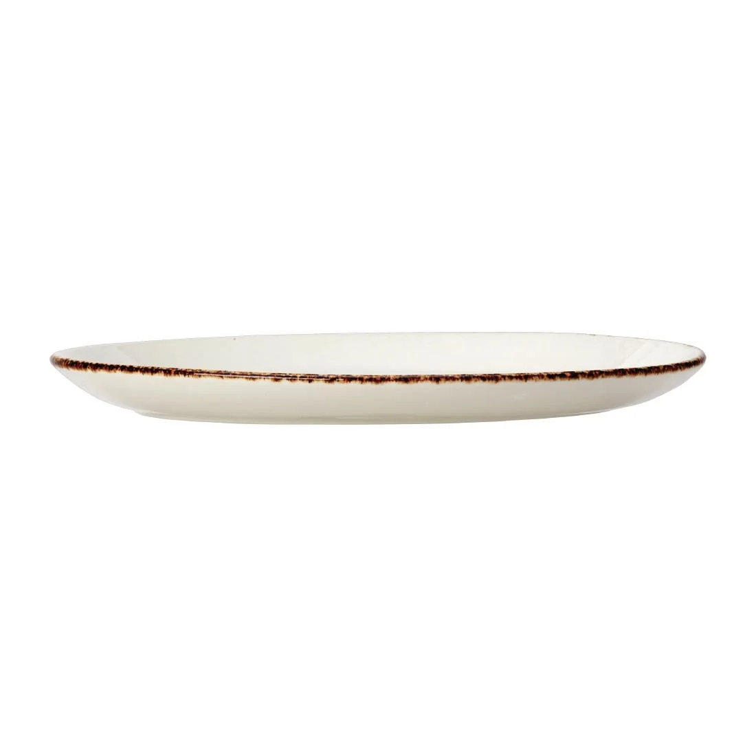 Steelite Brown Dapple Oval Coupe Plates 202mm (24 Pack) - Image 2