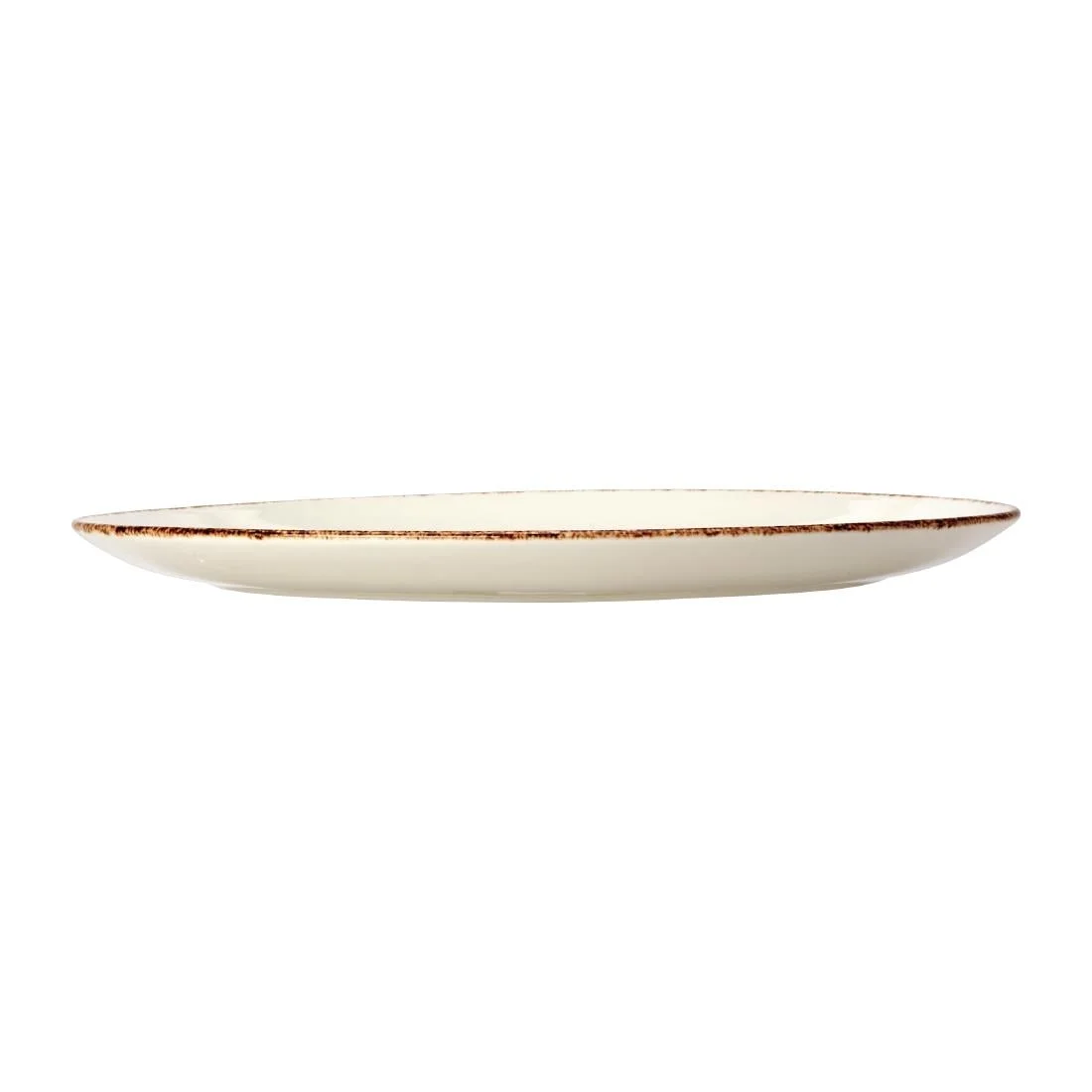 Steelite Brown Dapple Oval Coupe Plates 342mm (12 Pack) - Image 2