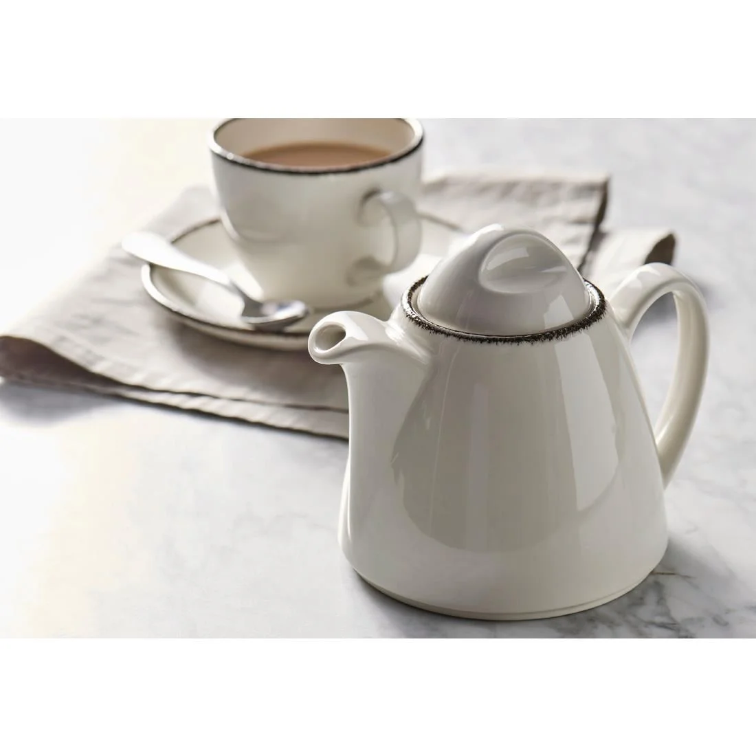 Steelite Charcoal Dapple Cups 8oz 227ml (36 Pack) - Image 3