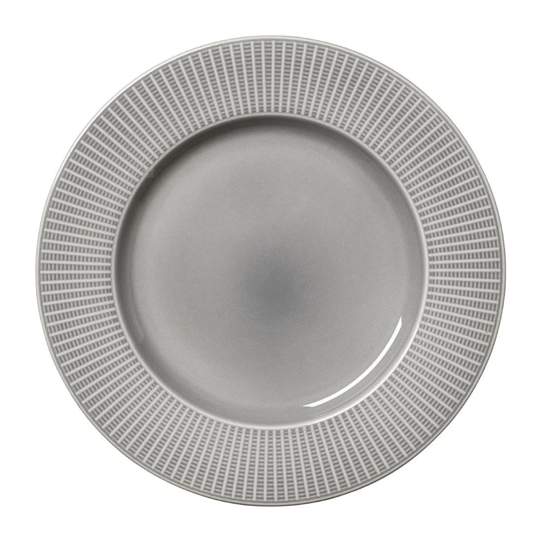 Steelite Willow Mist Gourmet Plates Large Well Grey 285mm (6 Pack)