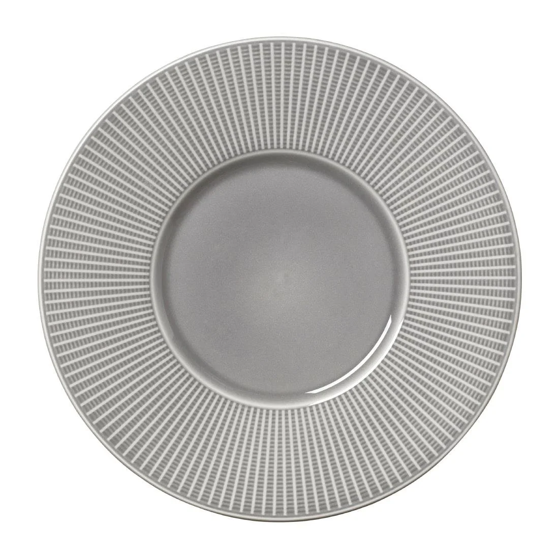 Steelite Willow Mist Gourmet Plates Medium Well Grey 285mm (6 Pack)