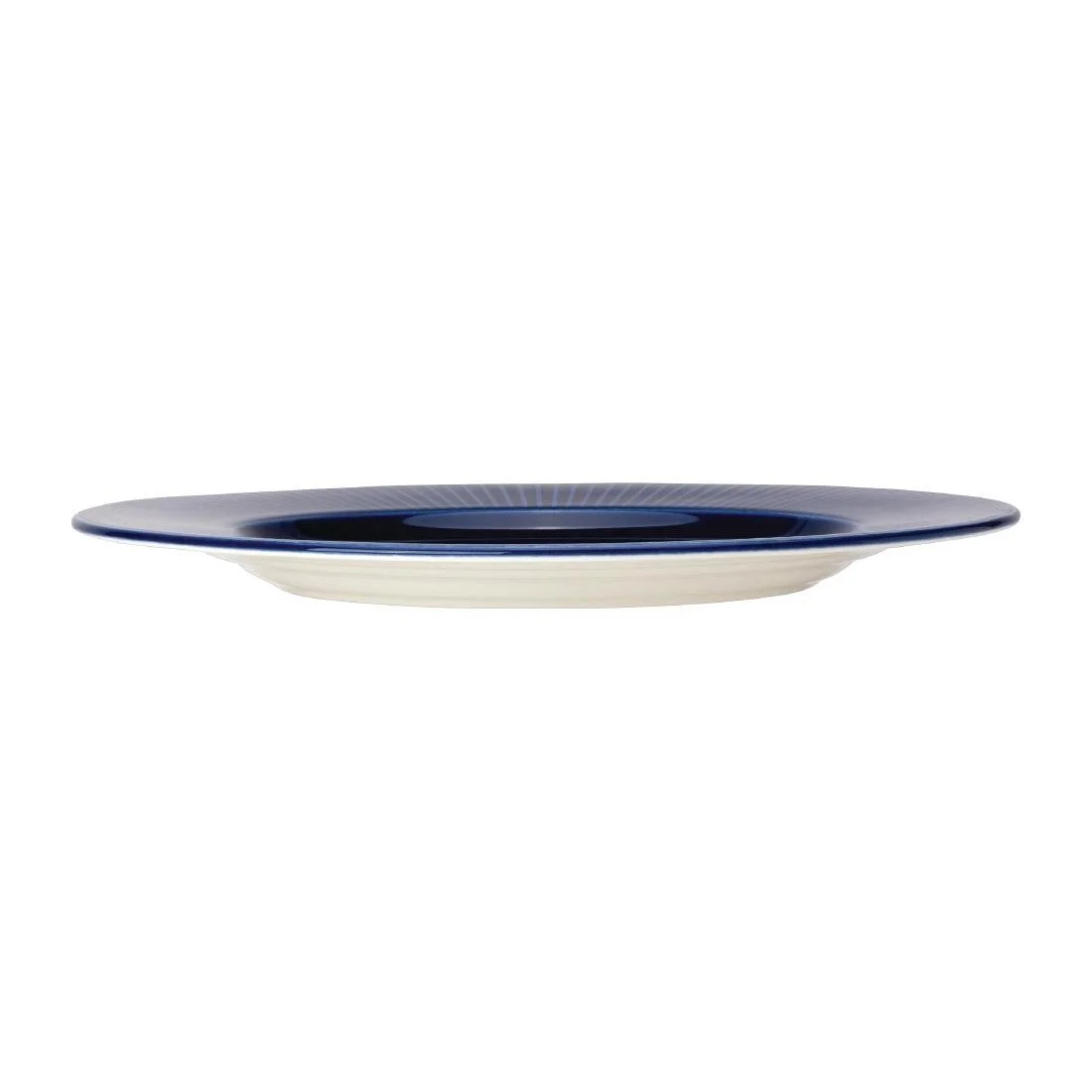 Steelite Willow Azure Gourmet Plates Large Well Blue 285mm (6 Pack) - Image 2
