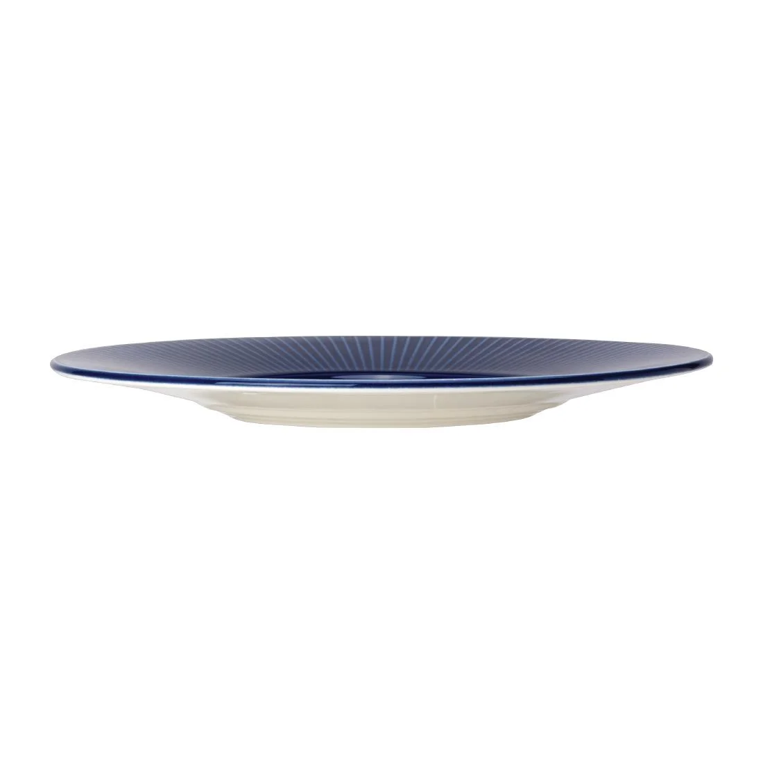 Steelite Willow Azure Gourmet Plates Medium Well Blue 285mm (6 Pack) - Image 2