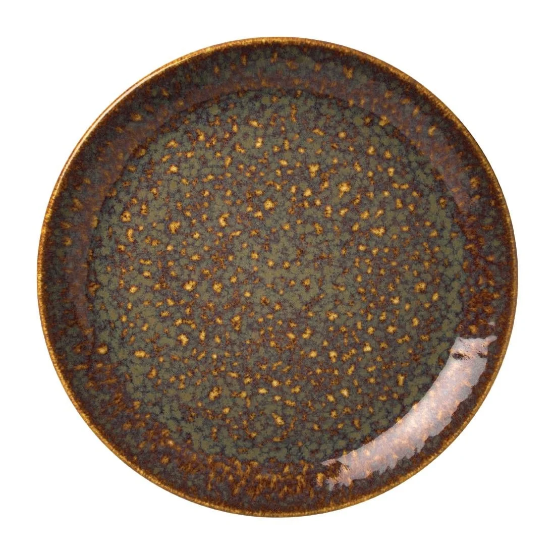 Steelite Vesuvius Coupe Plates Amber 203mm (12 Pack)