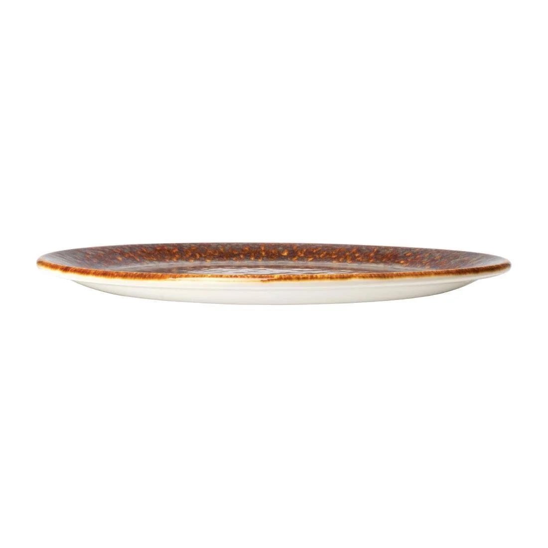 Steelite Vesuvius Coupe Plates Amber 253mm (12 Pack) - Image 2