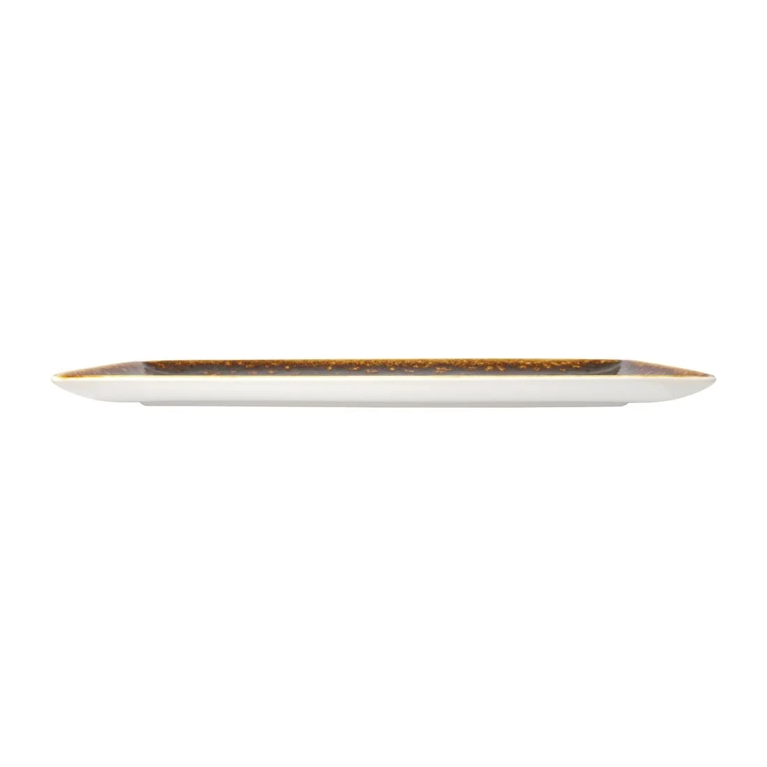 Steelite Vesuvius Rectangle Three Amber 330x 190mm (12 Pack) - Image 2