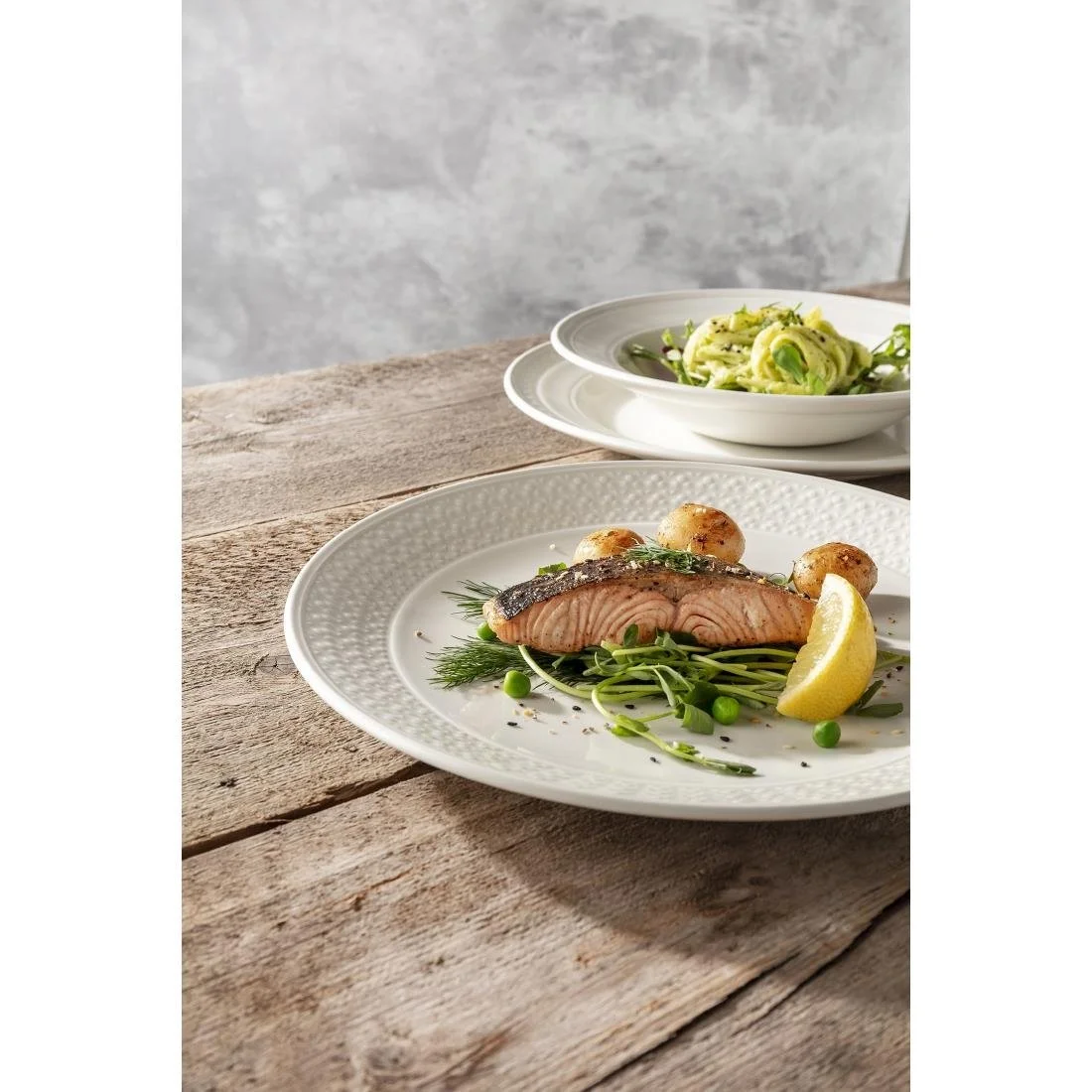 Steelite Bead Accent Rimmed Bowls 285mm (6 Pack) - Image 2