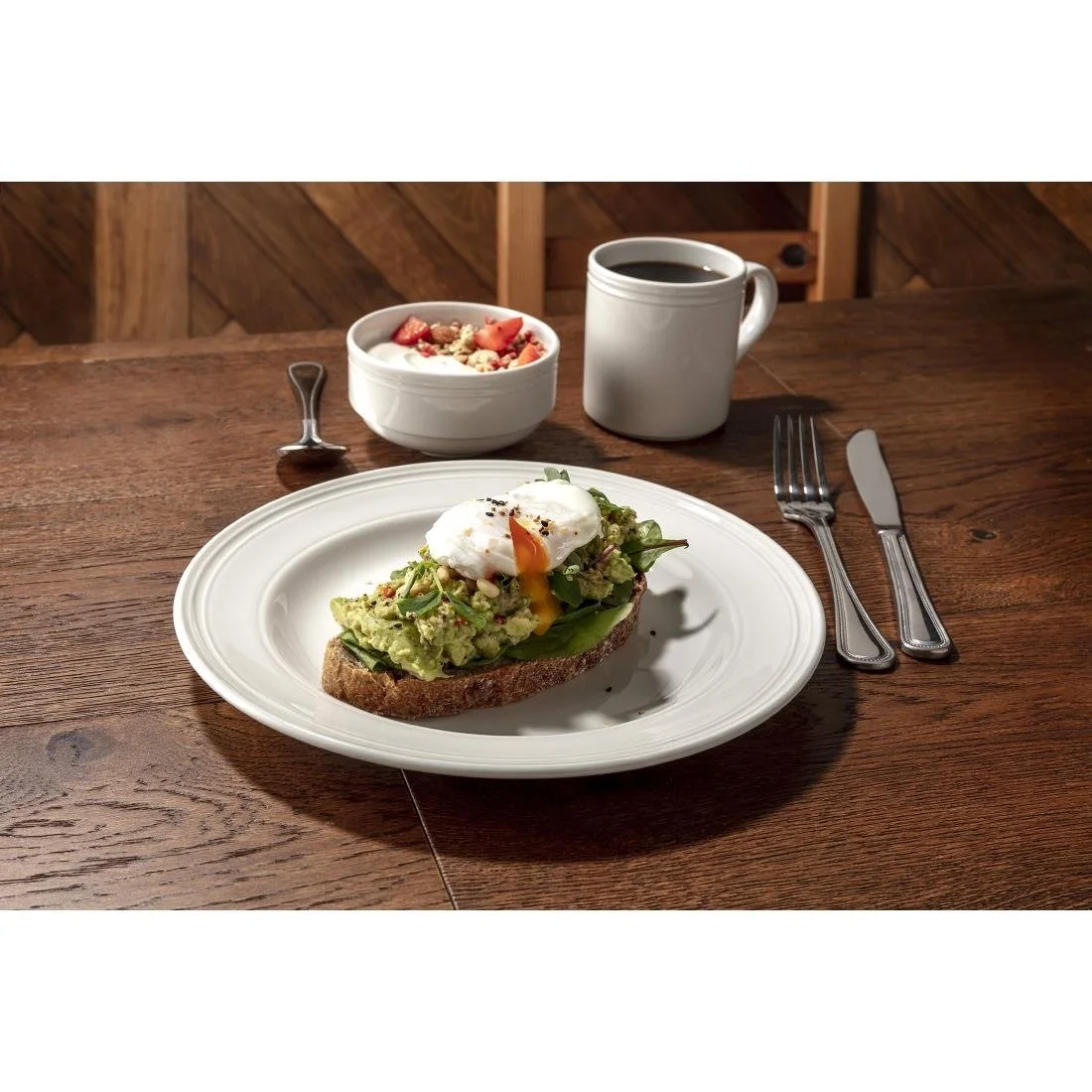 Steelite Bead Unhandled Stacking Soup Cups 285ml (12 Pack) - Image 3