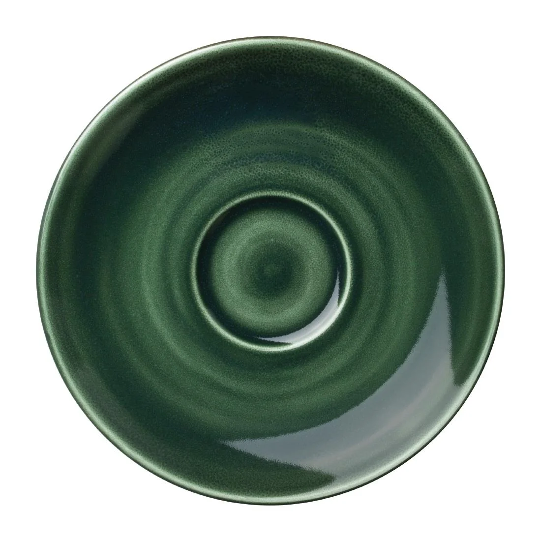 Steelite Vesuvius Burnt Emerald Saucers 152mm (12 Pack)
