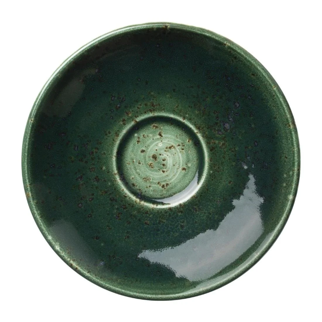 Steelite Vesuvius Burnt Emerald Saucers 125mm (12 Pack)
