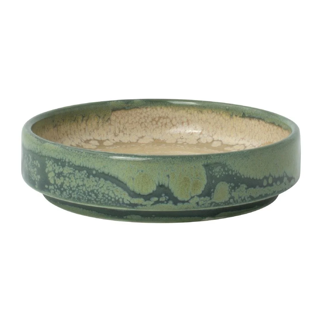 Steelite Aurora Revolution Jade Round Stacking Trays 100mm (12 Pack) - Image 1