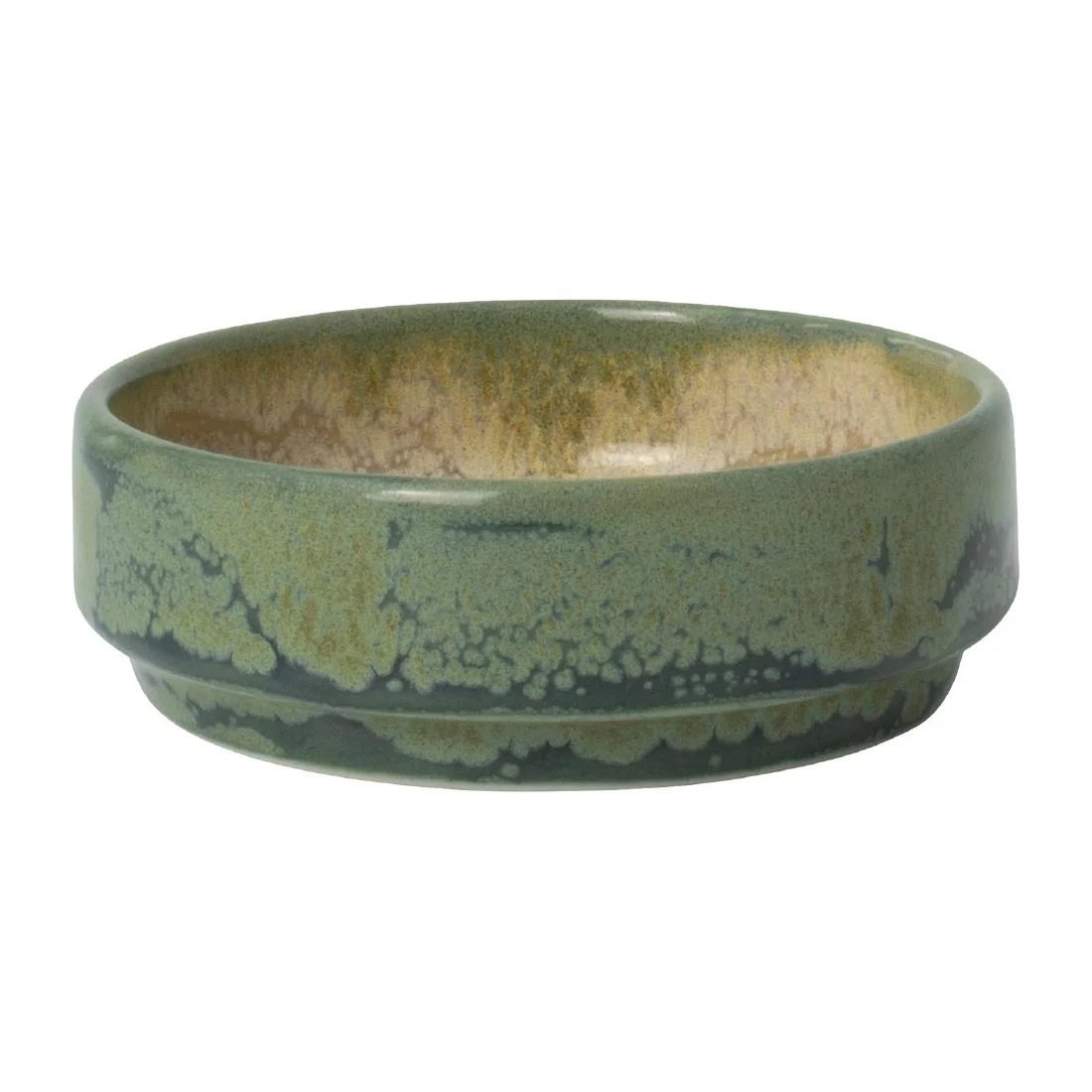 Steelite Aurora Revolution Jade Round Stacking Trays 75mm (12 Pack)