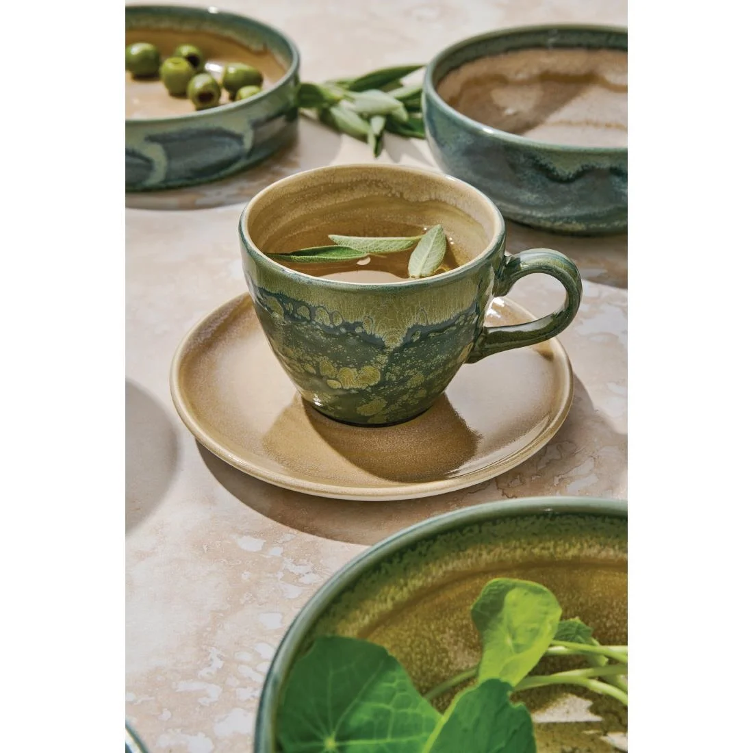 Steelite Aurora Revolution Jade Cups 227ml (12 Pack) - Image 5