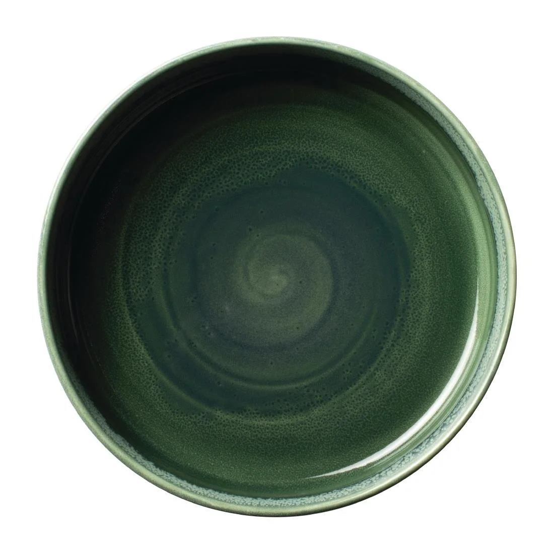 Steelite Aurora Vesuvius Burnt Emerald Round Stacking Trays 203mm (12 Pack) - Image 2