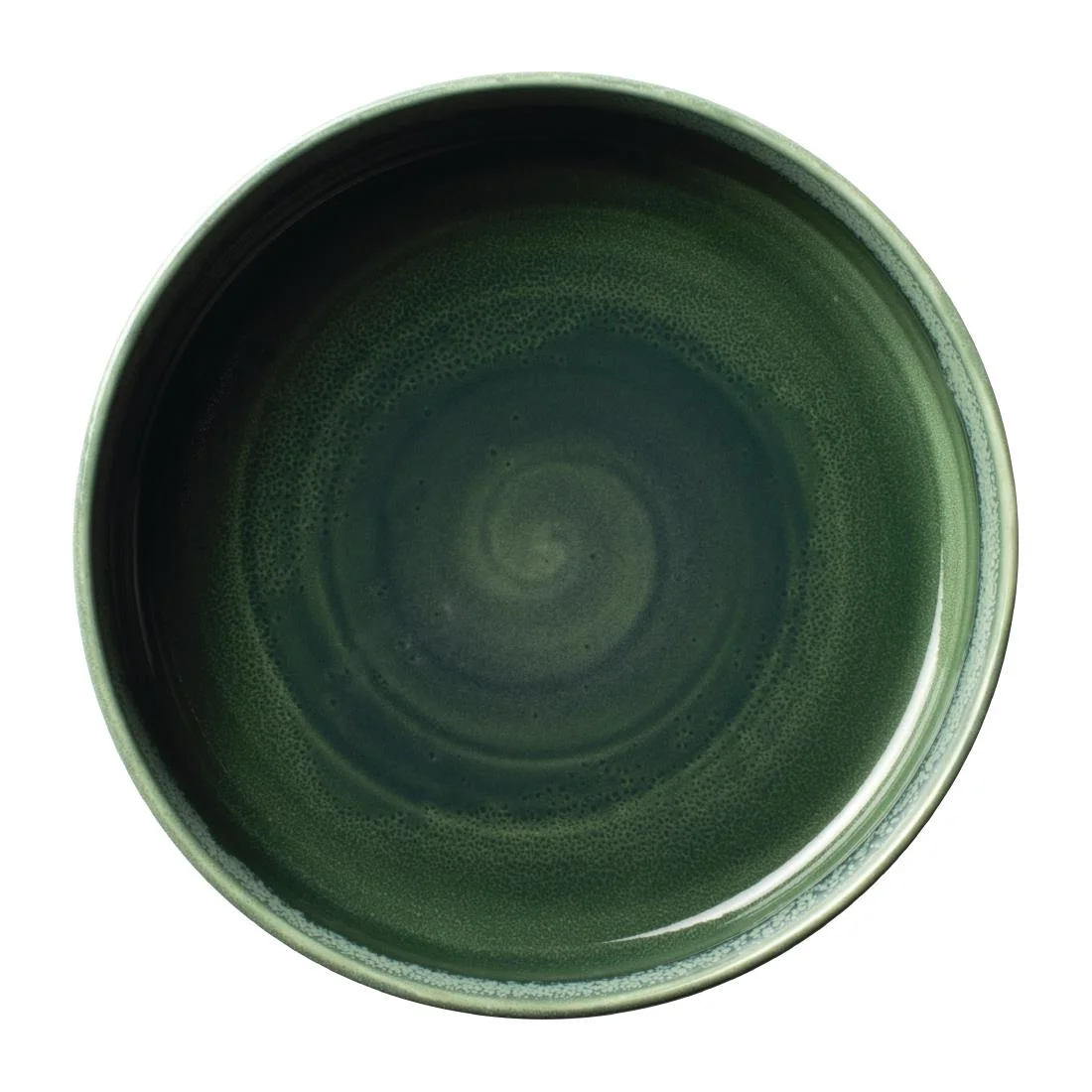 Steelite Aurora Vesuvius Burnt Emerald Round Stacking Trays 203mm (12 Pack) - Image 2