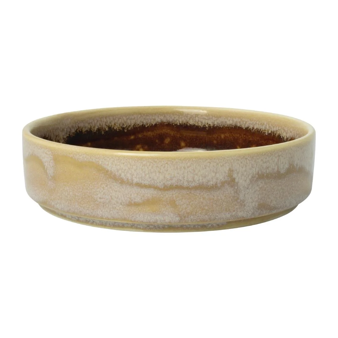 Steelite Aurora Vesuvius Amber Round Stacking Trays 165mm (12 Pack)