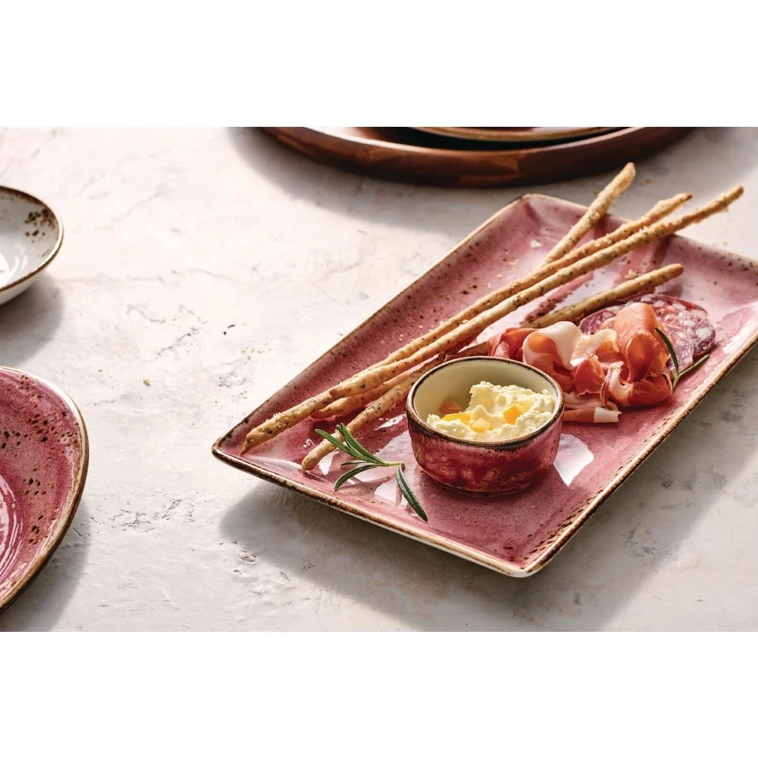 Steelite Craft Raspberry Rectangle One 270 x 168mm (6 Pack) - Image 4