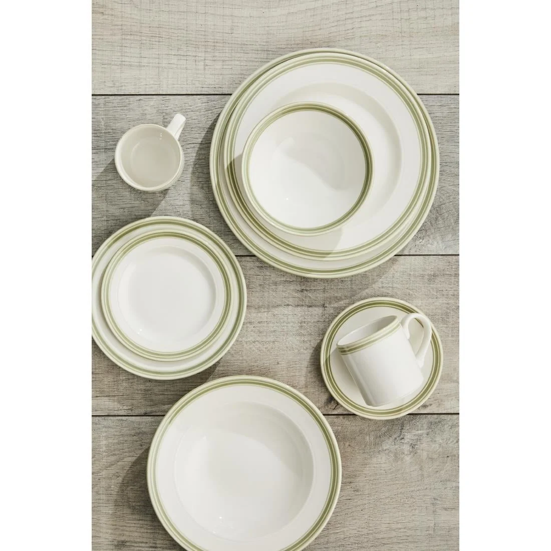 Steelite Bead Sage Stacking Cups 200ml (12 Pack) - Image 2