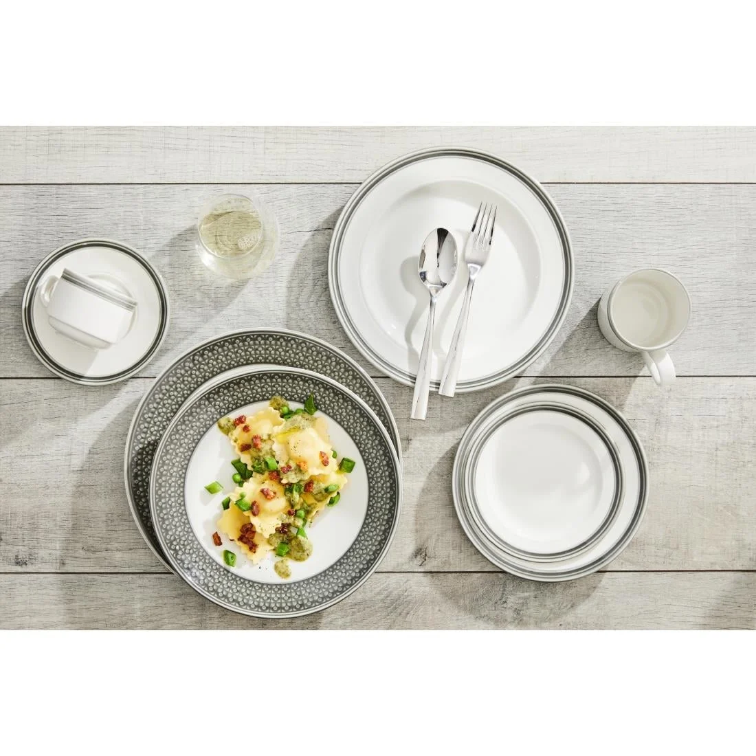 Steelite Bead Truffle Coupe Plates 285mm (6 Pack) - Image 2