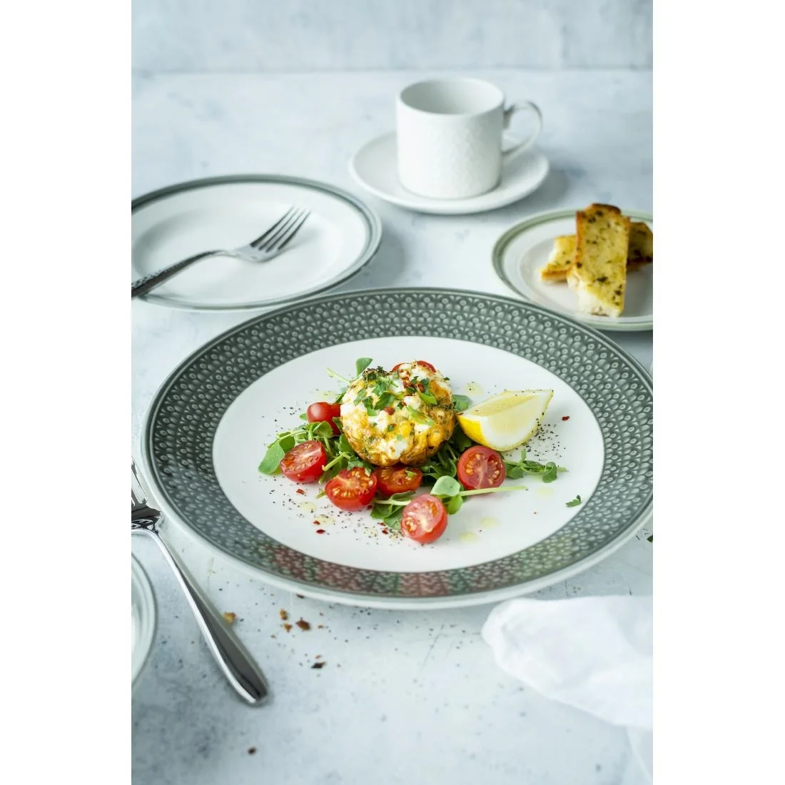 Steelite Bead Truffle Coupe Plates 285mm (6 Pack) - Image 3