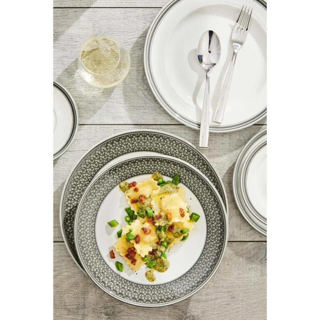 Steelite Bead Truffle Coupe Plates 285mm (6 Pack) - Image 4