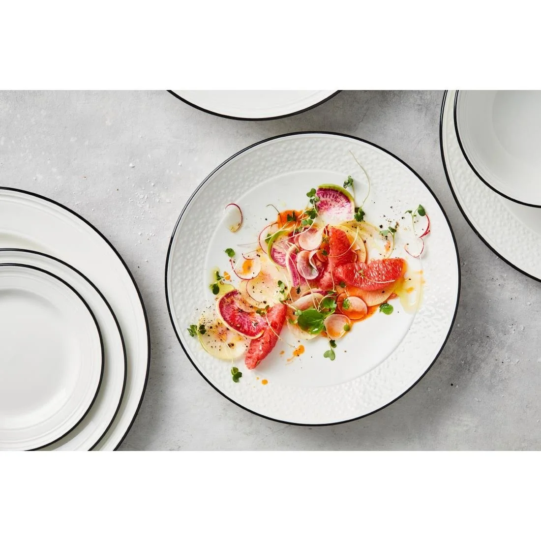 Steelite Bead Black Band Coupe Bowls 252mm (12 Pack) - Image 2