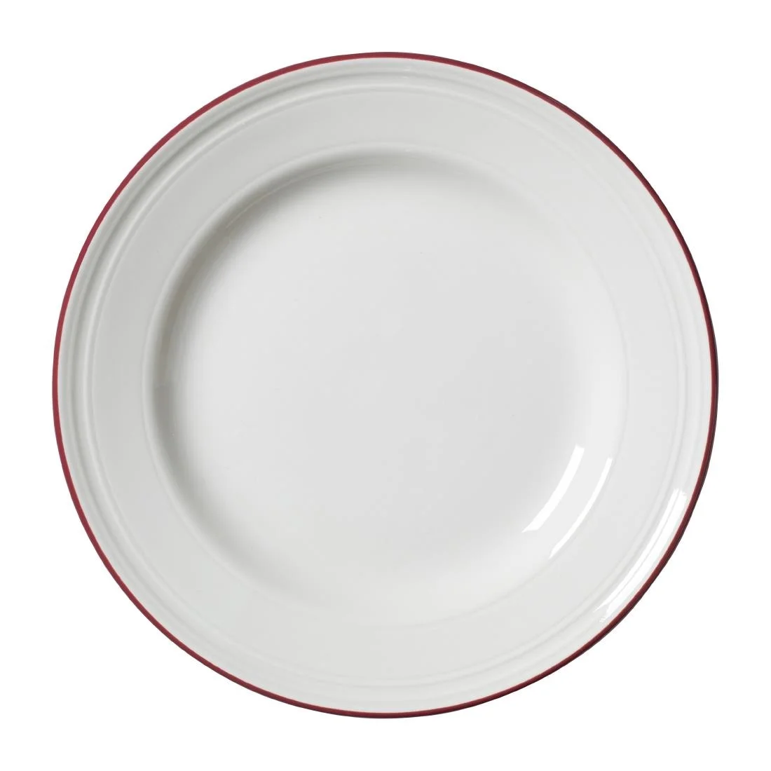 Steelite Bead Maroon Band Plates 202mm (12 Pack) - Image 1