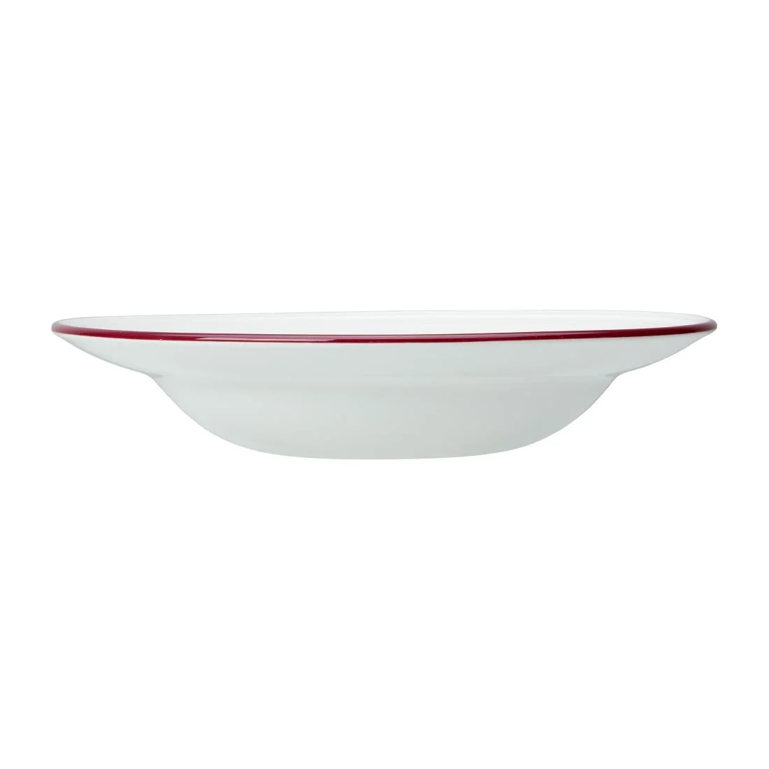 Steelite Bead Maroon Band Pasta Plates 240mm (12 Pack) - Image 3