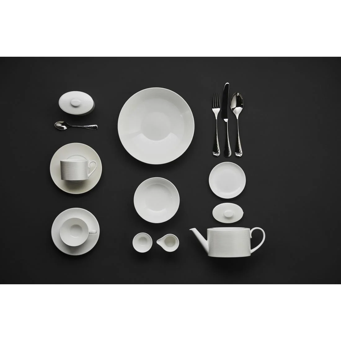 William Edwards Spiro Teacups White 200ml (12 Pack) - Image 3
