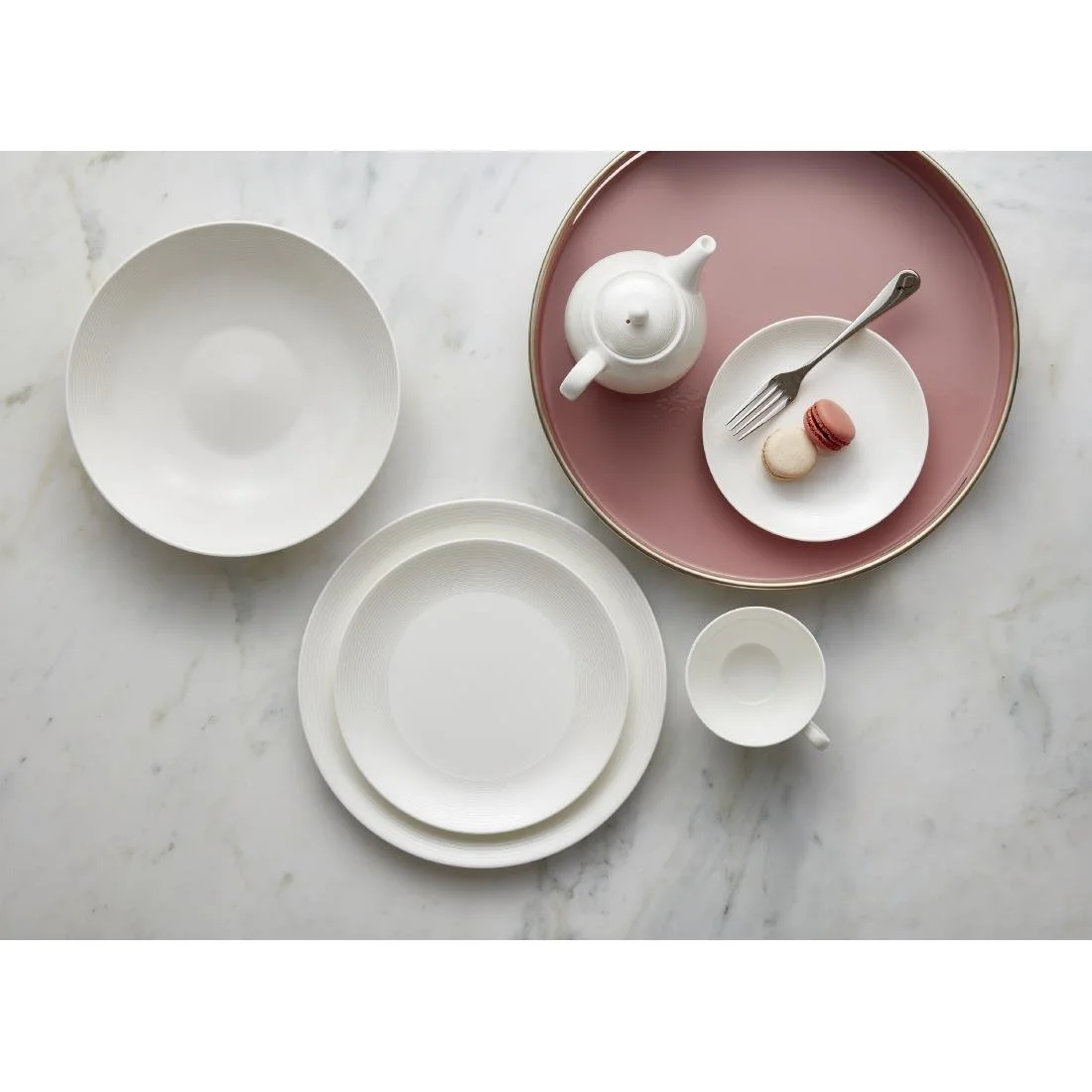 William Edwards Spiro Teacups White 200ml (12 Pack) - Image 8