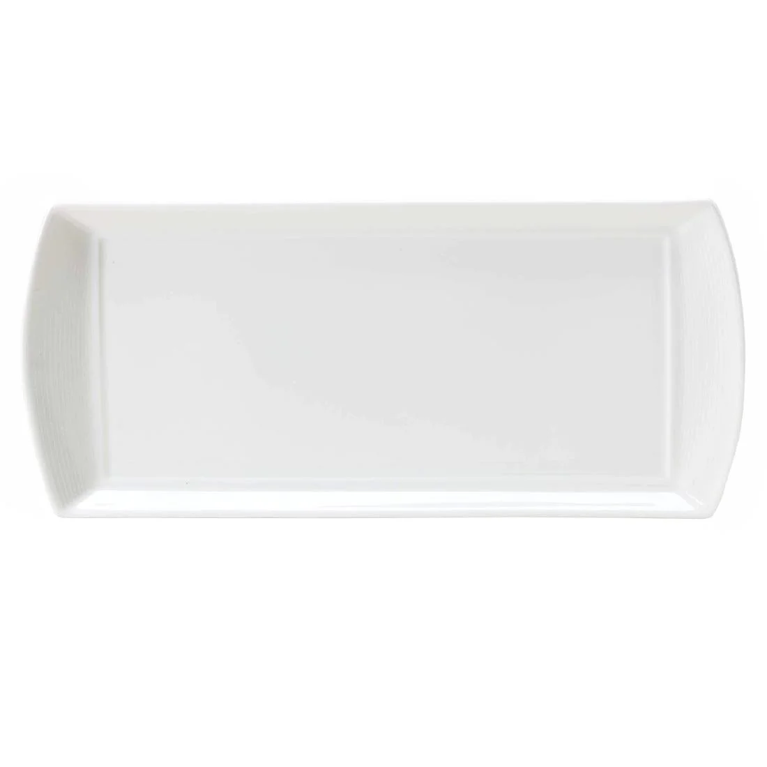 William Edwards Spiro Rectangular Trays White 340x150mm (12 Pack)