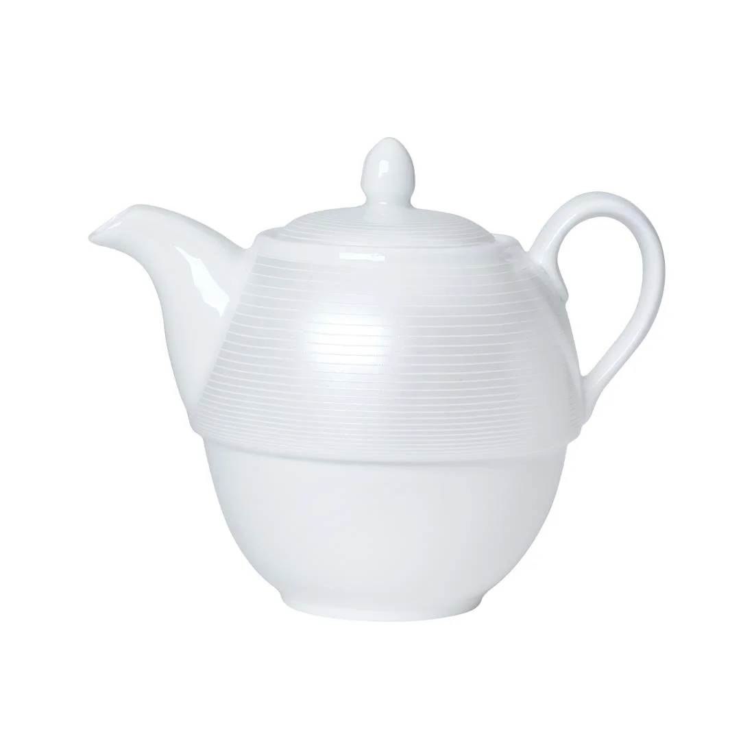 William Edwards Spiro Teapots White 460ml (6 Pack)