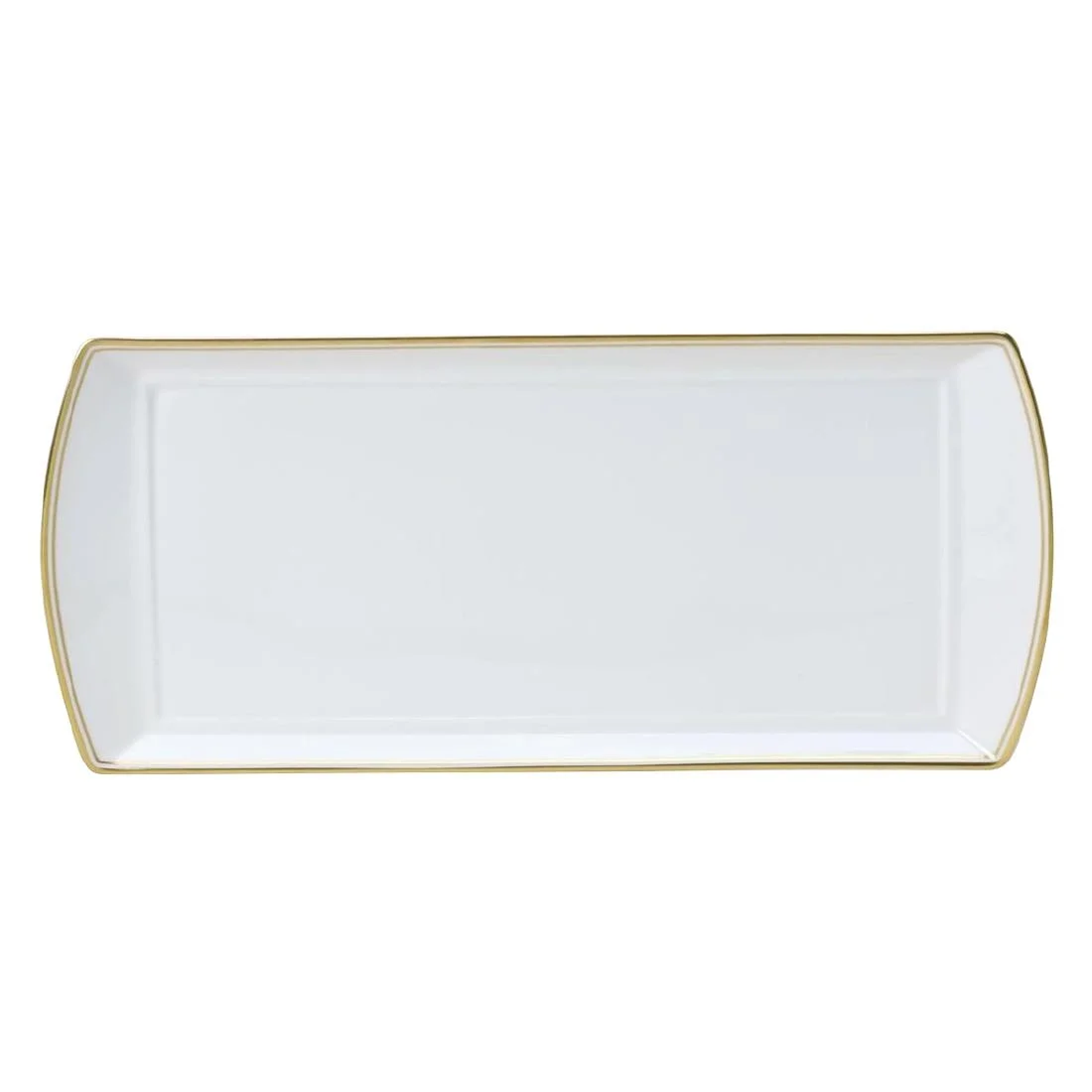 William Edwards Burnished Gold Classic Large Rectangle Trays 340x150mm (12 Pack)