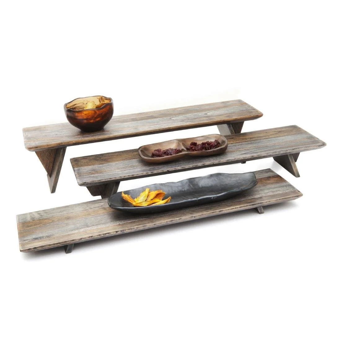 DWH Fusion Buffet System Three Piece Riser Set Ash Grey 584mm - Image 2