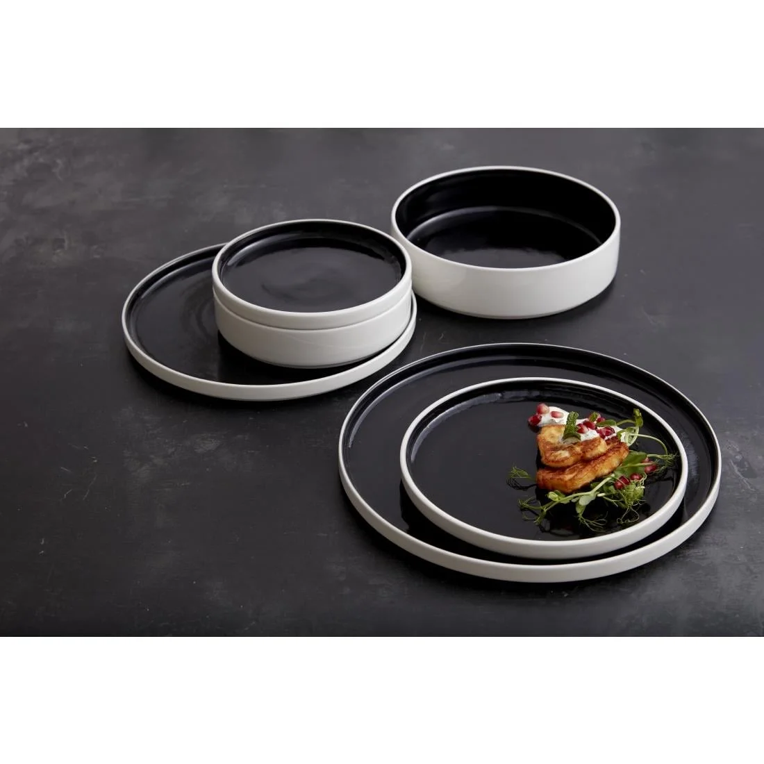 Steelite Nyx Round Trays Stkg 165mm (12 Pack) - Image 5