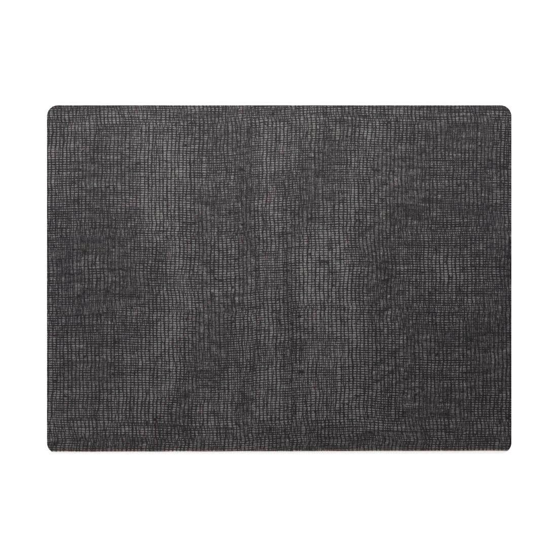 Steelite Modern Twist Silicone Placemat Black Grey 305x400mm (12 Pack) - Image 1