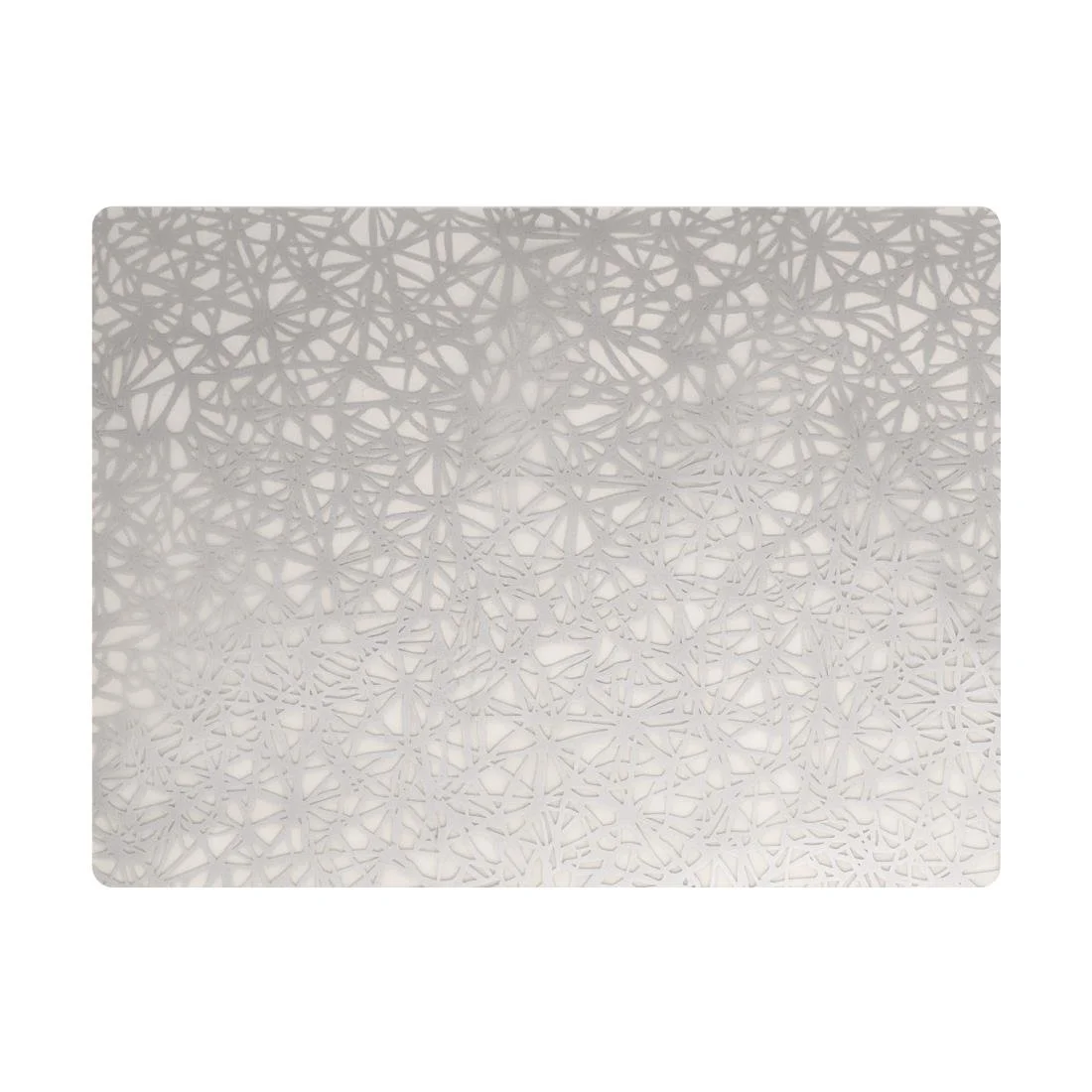 Steelite Modern Twist Silicone Placemat Silver Twine 305x406mm (12 Pack) - Image 1