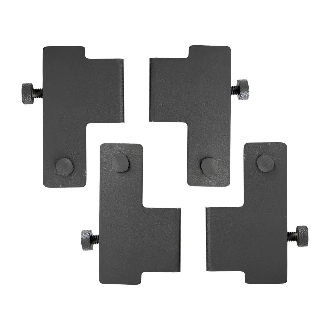 Steelite D.W. Haber Fusion Universal Shelf Holders Fusion Risers Black (4 Pack)