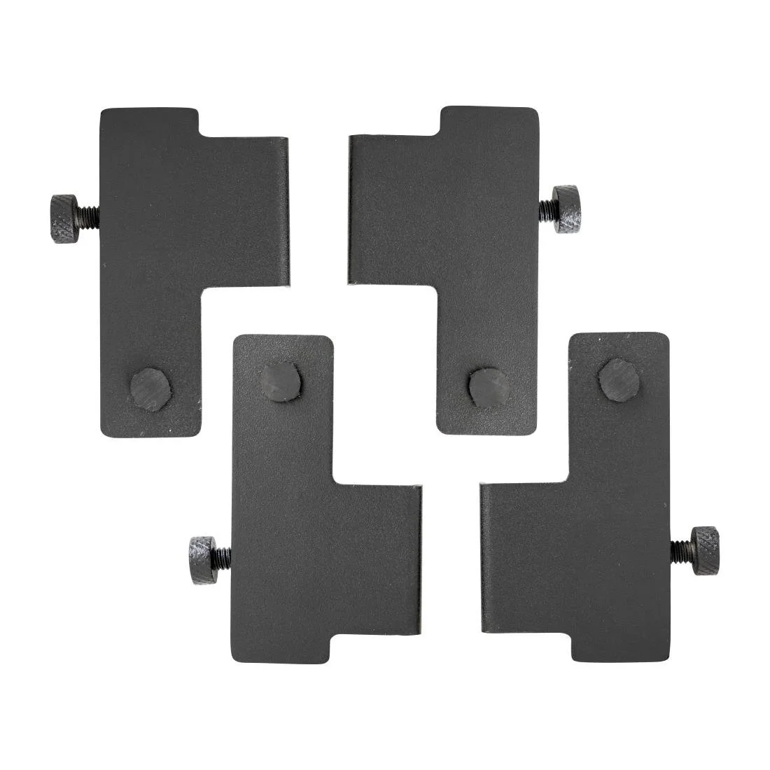 Steelite D.W. Haber Fusion Universal Shelf Holders Fusion Risers Black (4 Pack)