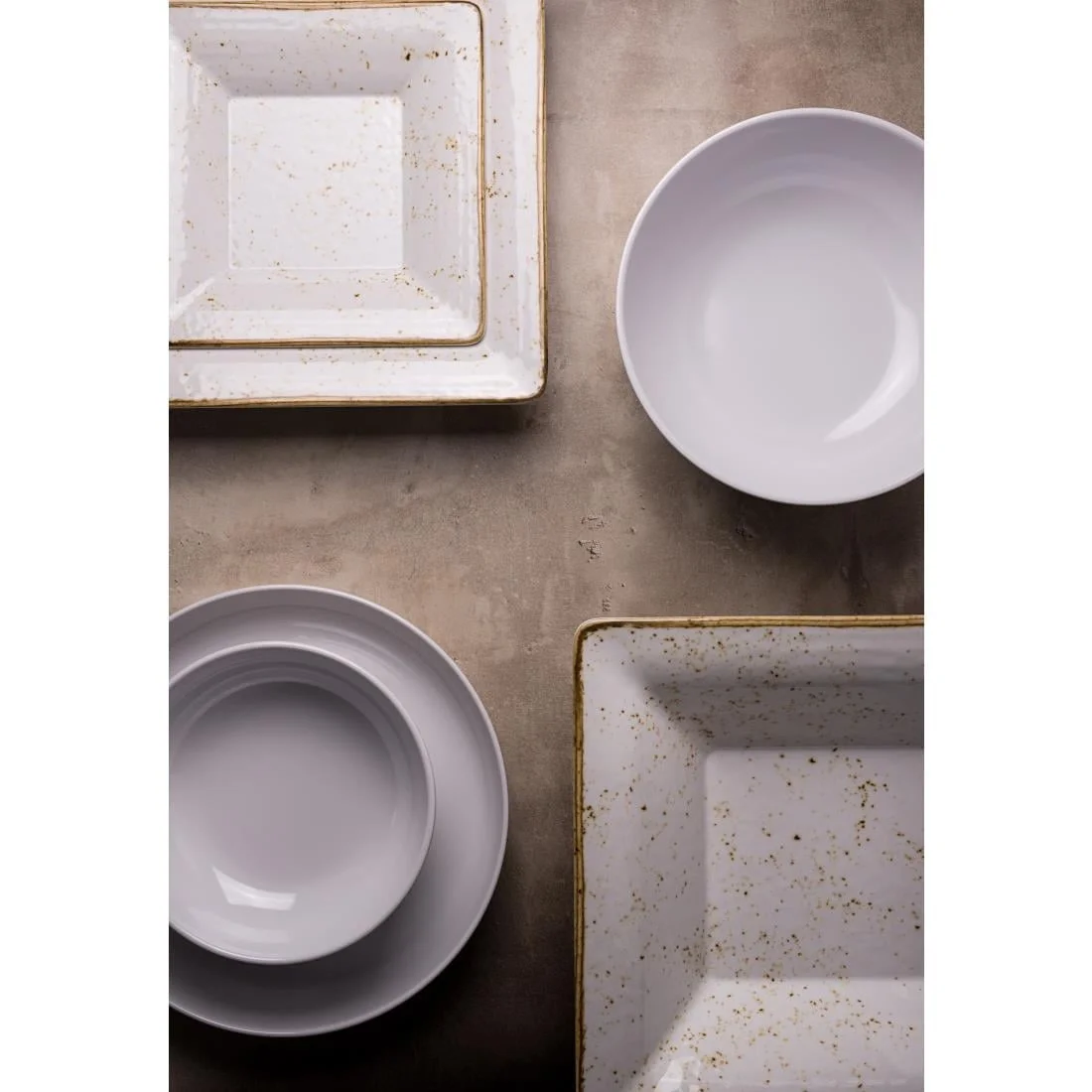 Steelite Craft White Buffet Square Pebble Bowls 381mm (3 Pack) - Image 2