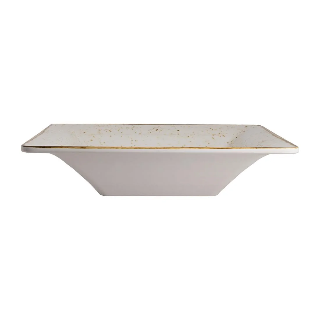 Steelite Craft White Buffet Square Pebble Bowls 343mm (6 Pack)