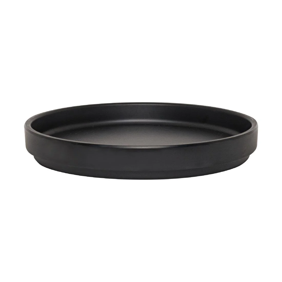 Steelite Cali Black Stack Plates 159mm Dia 22mm H (6 Pack) (Direct)