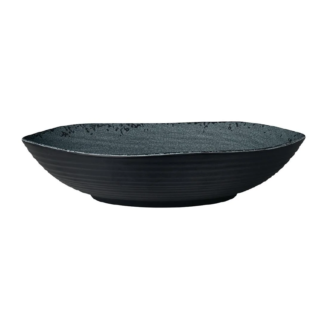 Steelite Pompeii Slate Large Shallow Round Bowls 359x 67mm (4 Pack)