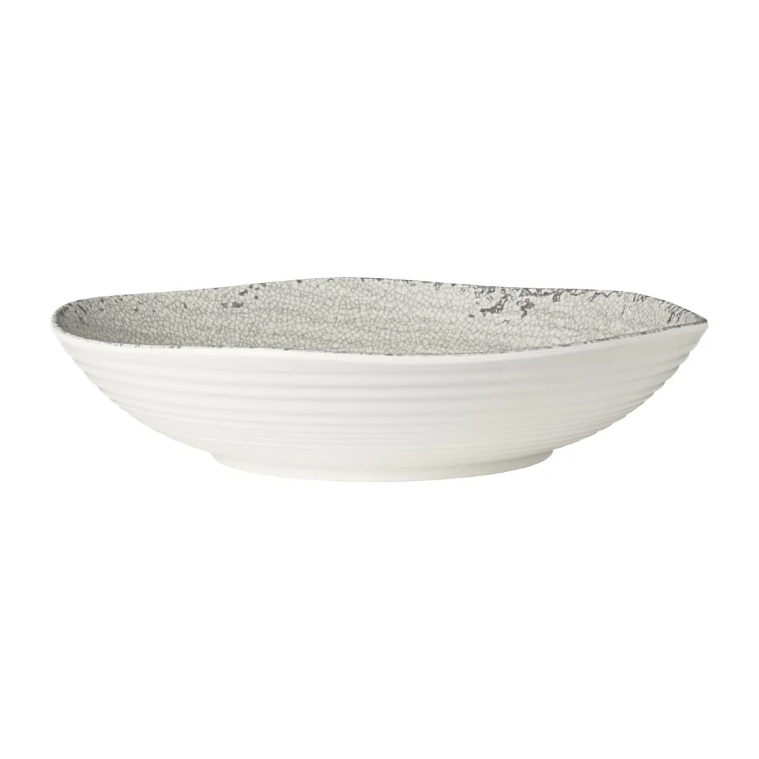 Steelite Pompeii Stone Large Shallow Round Bowls 359x 67mm (4 Pack)