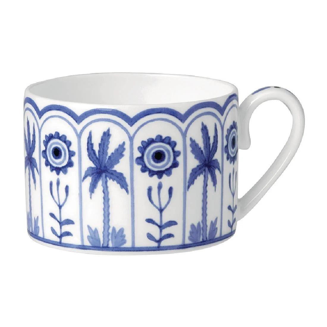 William Edwards Sultan's Garden Blue Tea Cups Can Coupe 200ml (12 Pack)