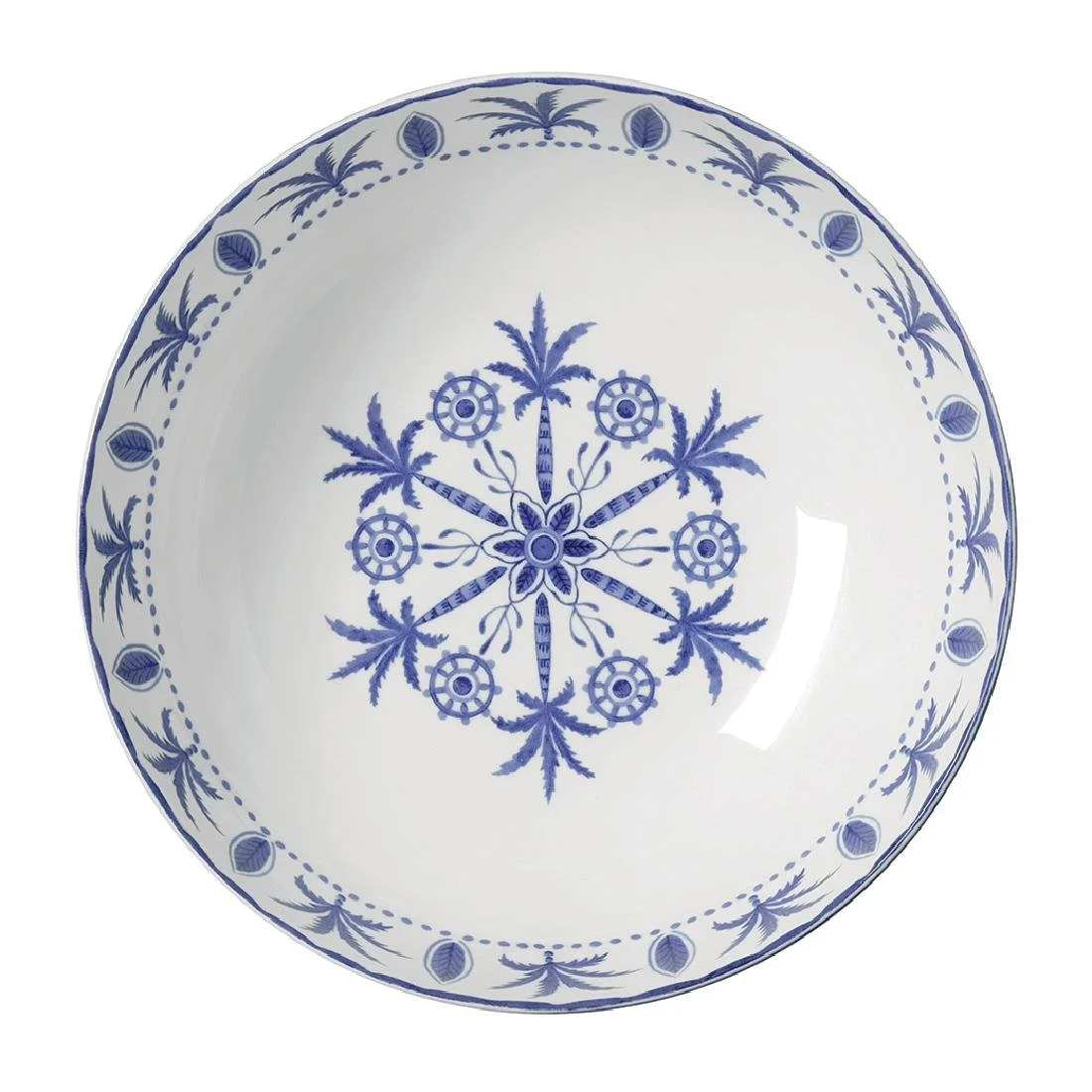 William Edwards Sultan's Garden Blue Large Bowls Coupe 230mm (6 Pack)