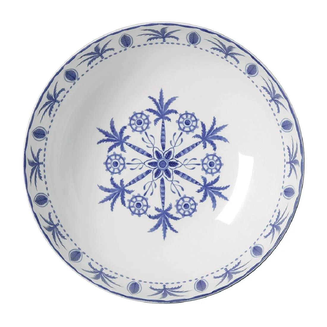 William Edwards Sultan's Garden Blue Large Bowls Coupe 230mm (6 Pack)