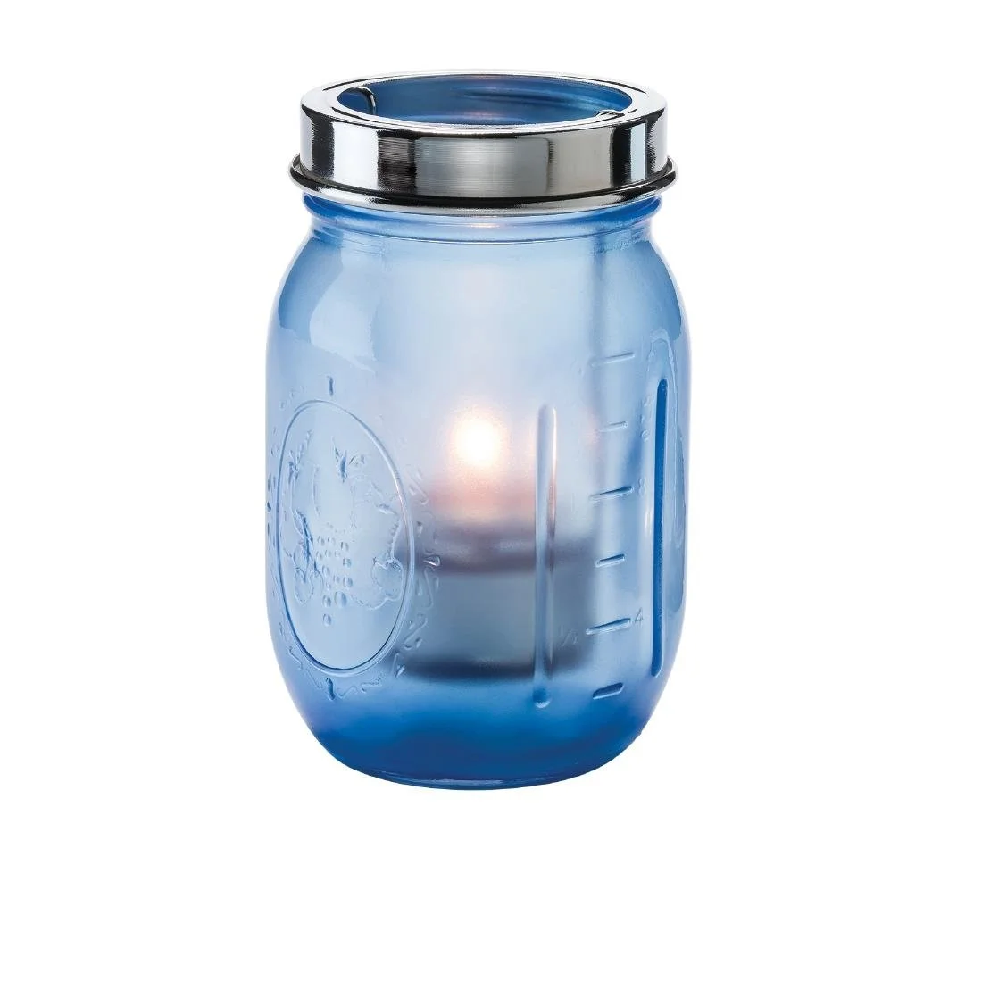 Hollowick Firefly Satin Dark Blue Glasses Lamp with Cradle and Handle (12 Pack)