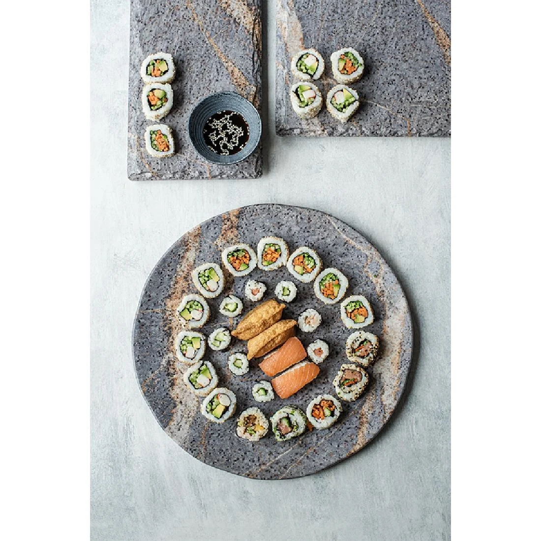 Steelite Quarry Round Platters 349mm (3 Pack) - Image 3