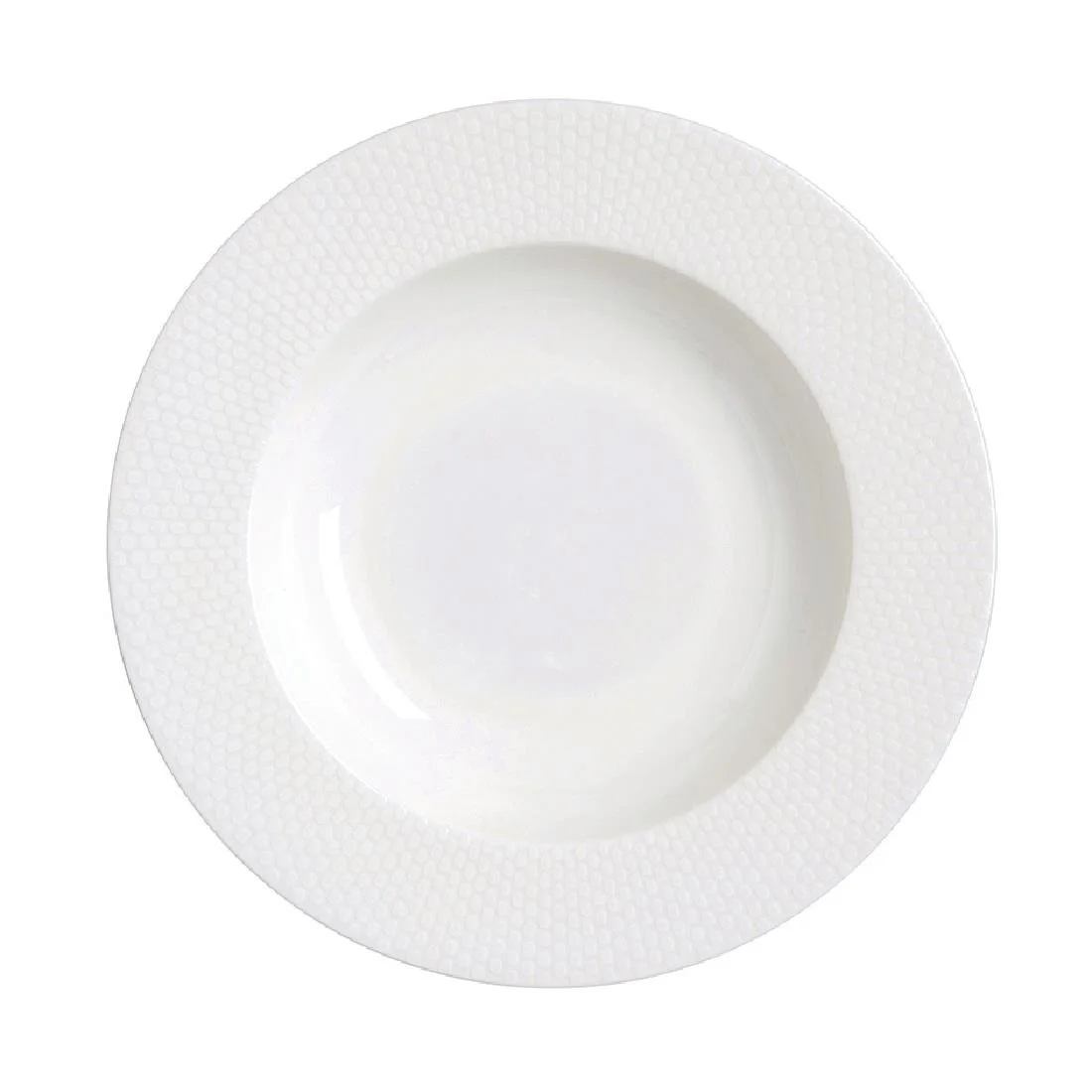 William Edwards Quanta Rim Bowls White 220mm (12 Pack) - Image 1